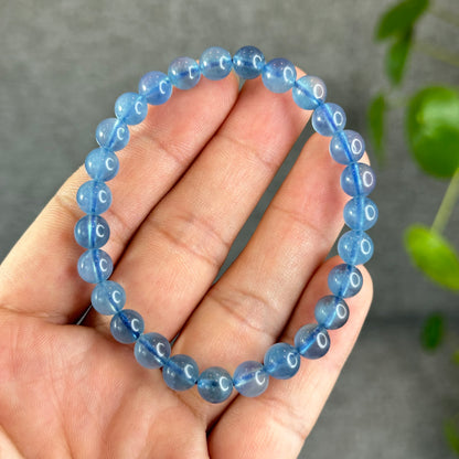 Natural Aquamarine Bracelet Size 7.2 mm