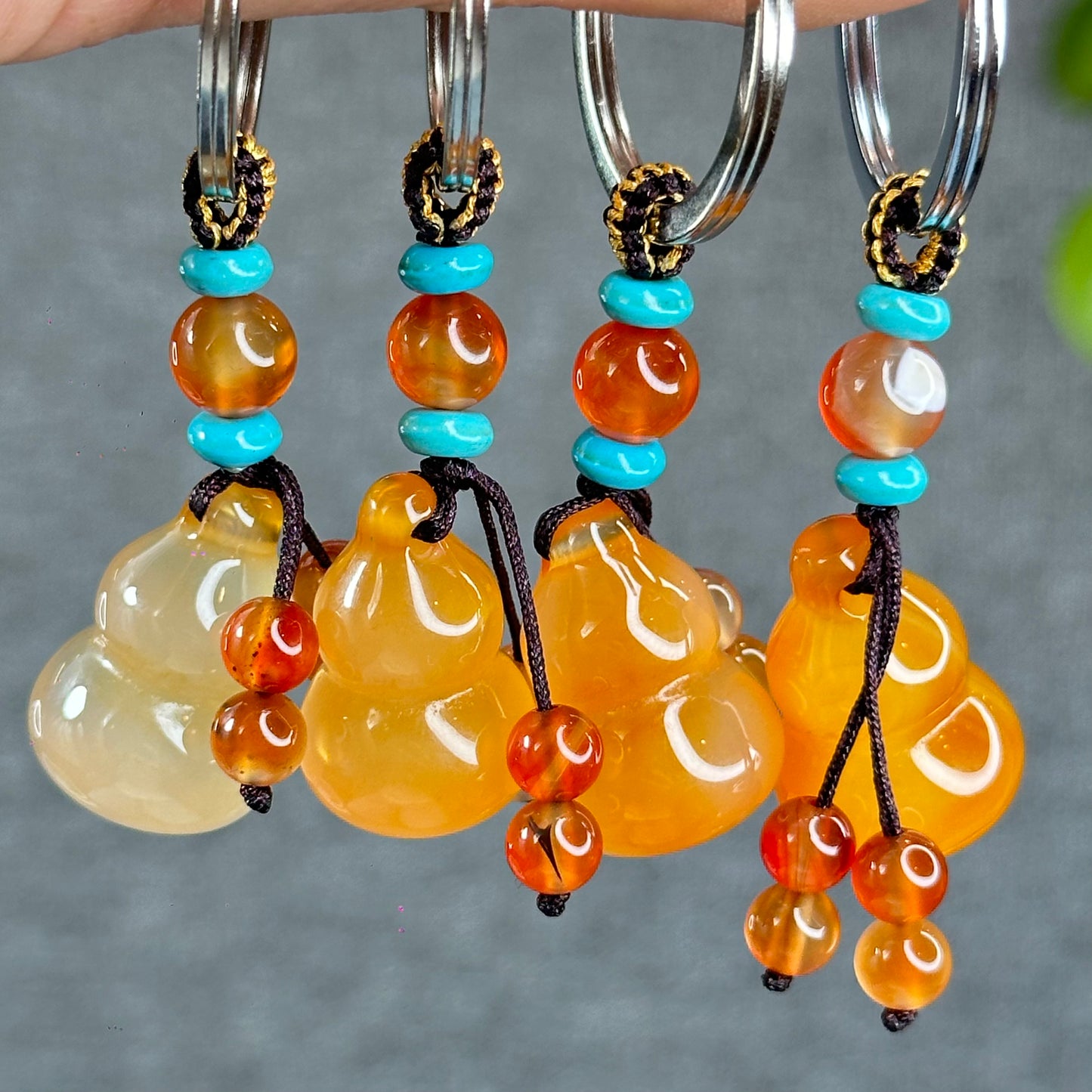 Natural Golden Ho Lo Agate Accessory