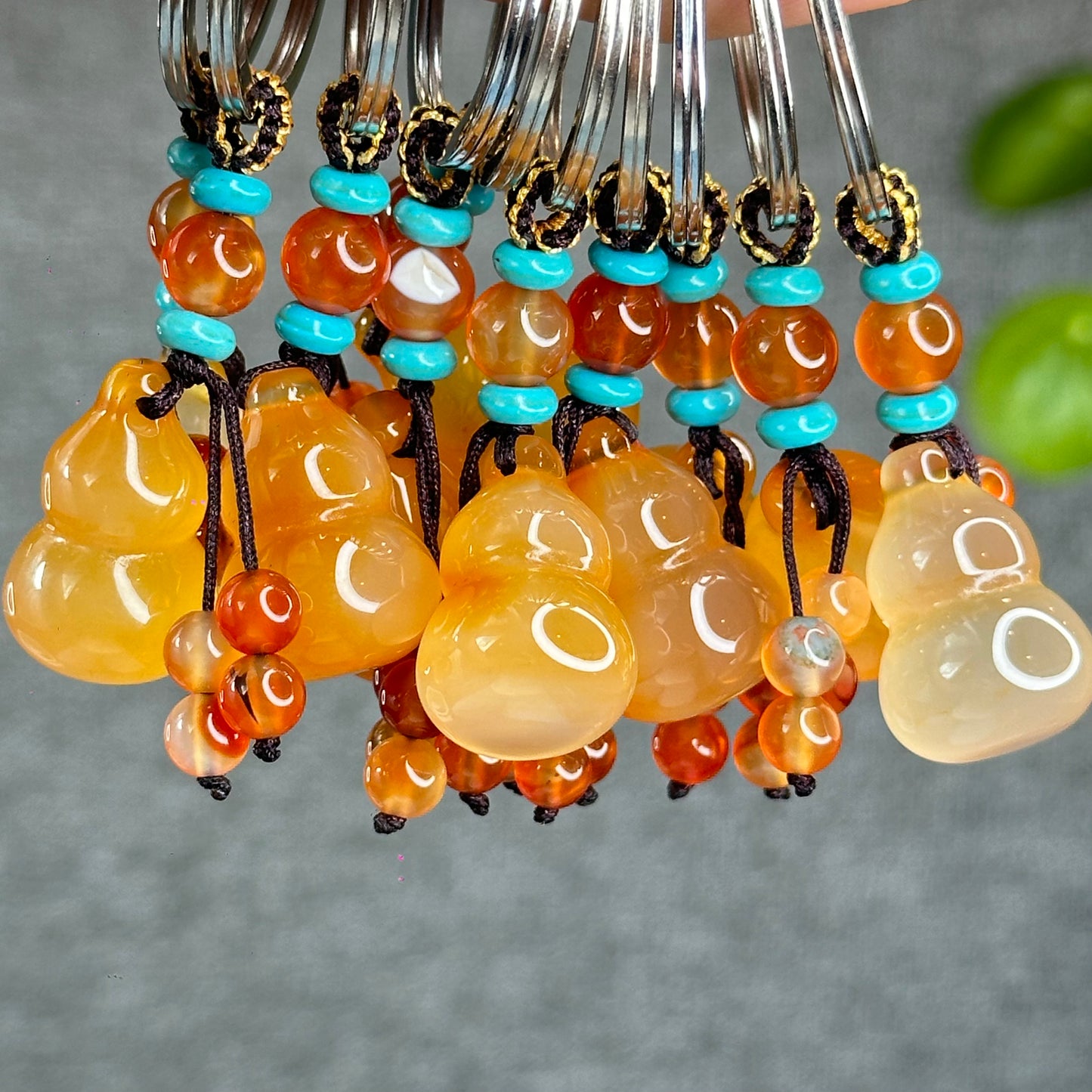 Natural Golden Ho Lo Agate Accessory