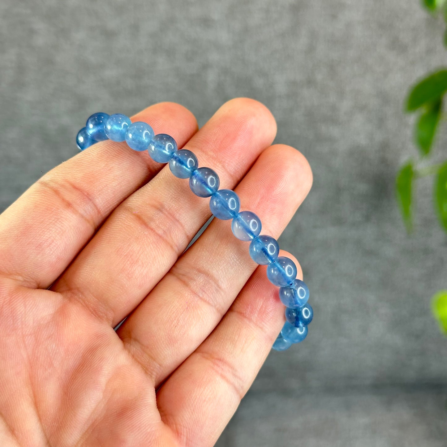 Natural Aquamarine Bracelet Size 7.2 mm