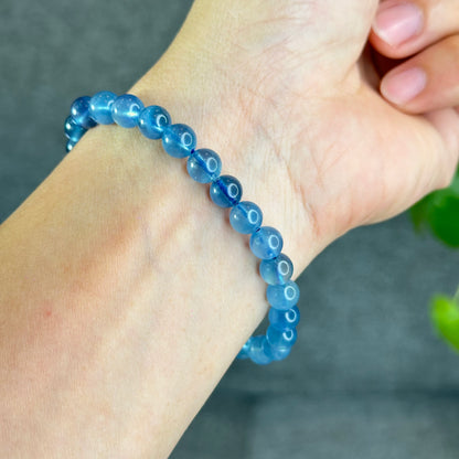 Natural Aquamarine Bracelet Size 7.2 mm