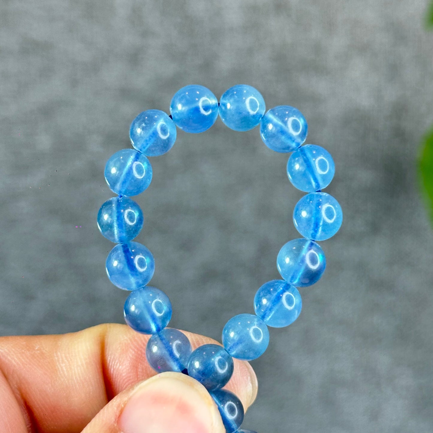 Natural Aquamarine Bracelet Size 7.2 mm