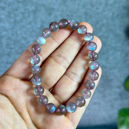 Pink Labradorite Bracelet Size 8.5 mm