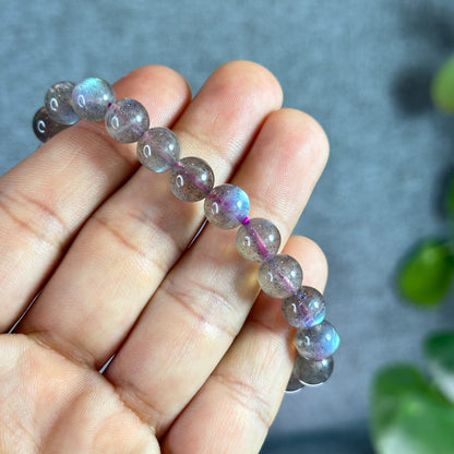 Pink Labradorite Bracelet Size 8.5 mm