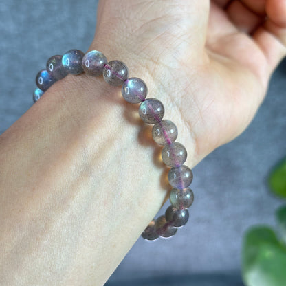 Pink Labradorite Bracelet Size 8.5 mm