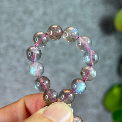 Pink Labradorite Bracelet Size 8.5 mm