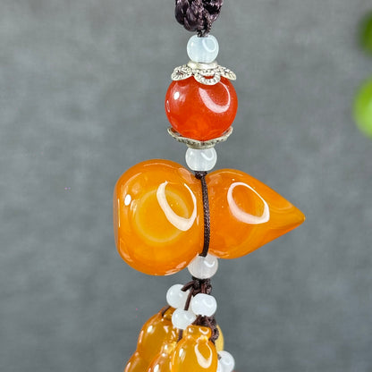 Natural Abundance Golden Ho Lo Agate Accessory