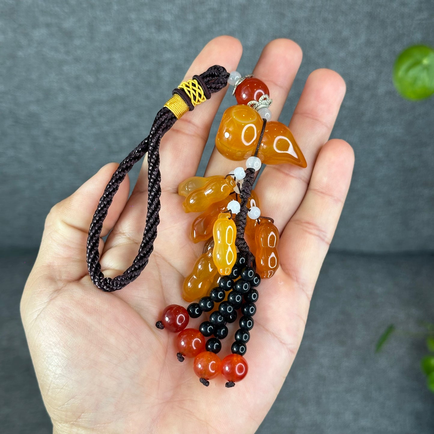 Natural Abundance Golden Ho Lo Agate Accessory