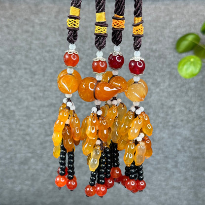 Natural Abundance Golden Ho Lo Agate Accessory