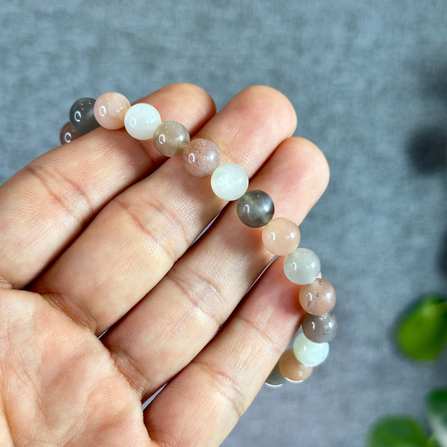 Mixed Moonstone Bracelet Size 8 mm