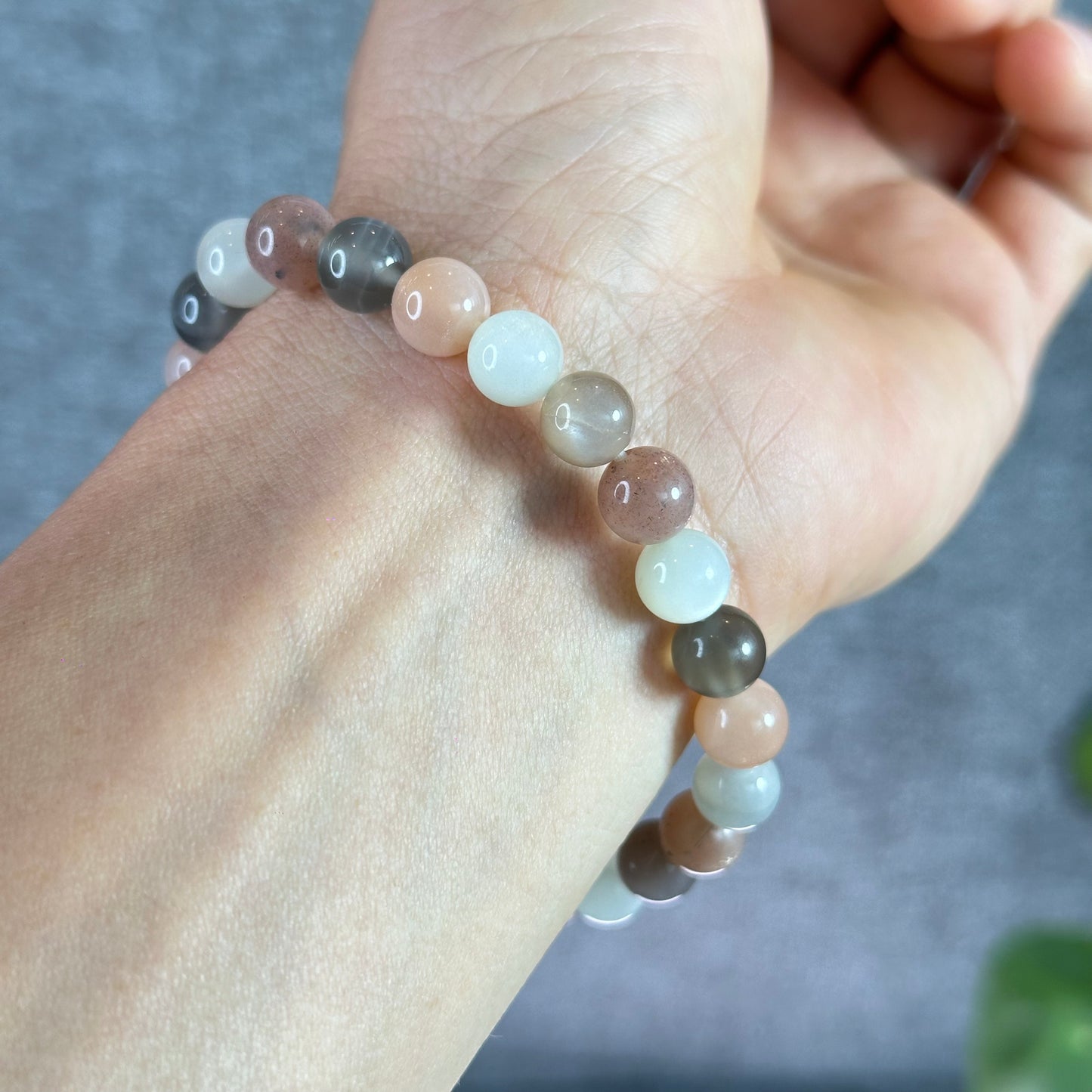 Mixed Moonstone Bracelet Size 8 mm