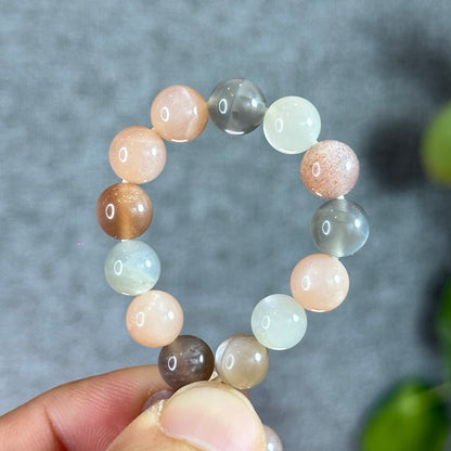 Mixed Moonstone Bracelet Size 8 mm