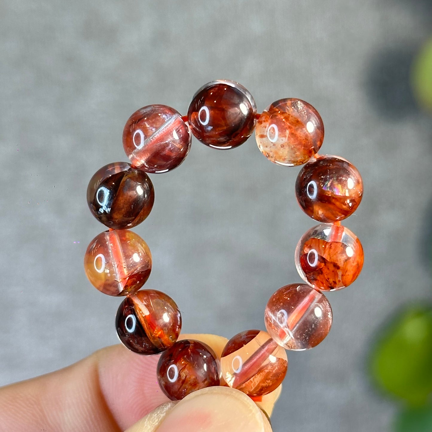 Fire Quartz Bracelet Size 8.8 mm