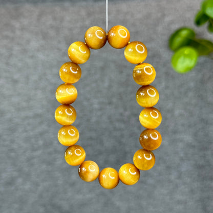 Natural Golden Center Tiger Eye Bracelet Size 12 mm