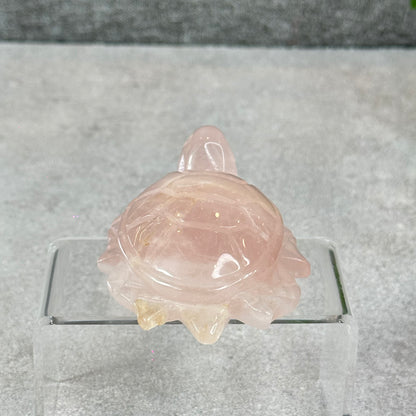 Natural Rose Quartz Turtle