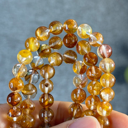 Golden Healer Triple Wrap Braelet Size 7.5 mm