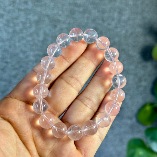 Rose Quartz Bracelet Size 10.5 mm