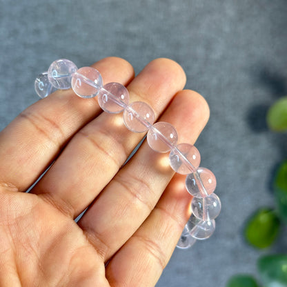 Rose Quartz Bracelet Size 10.5 mm