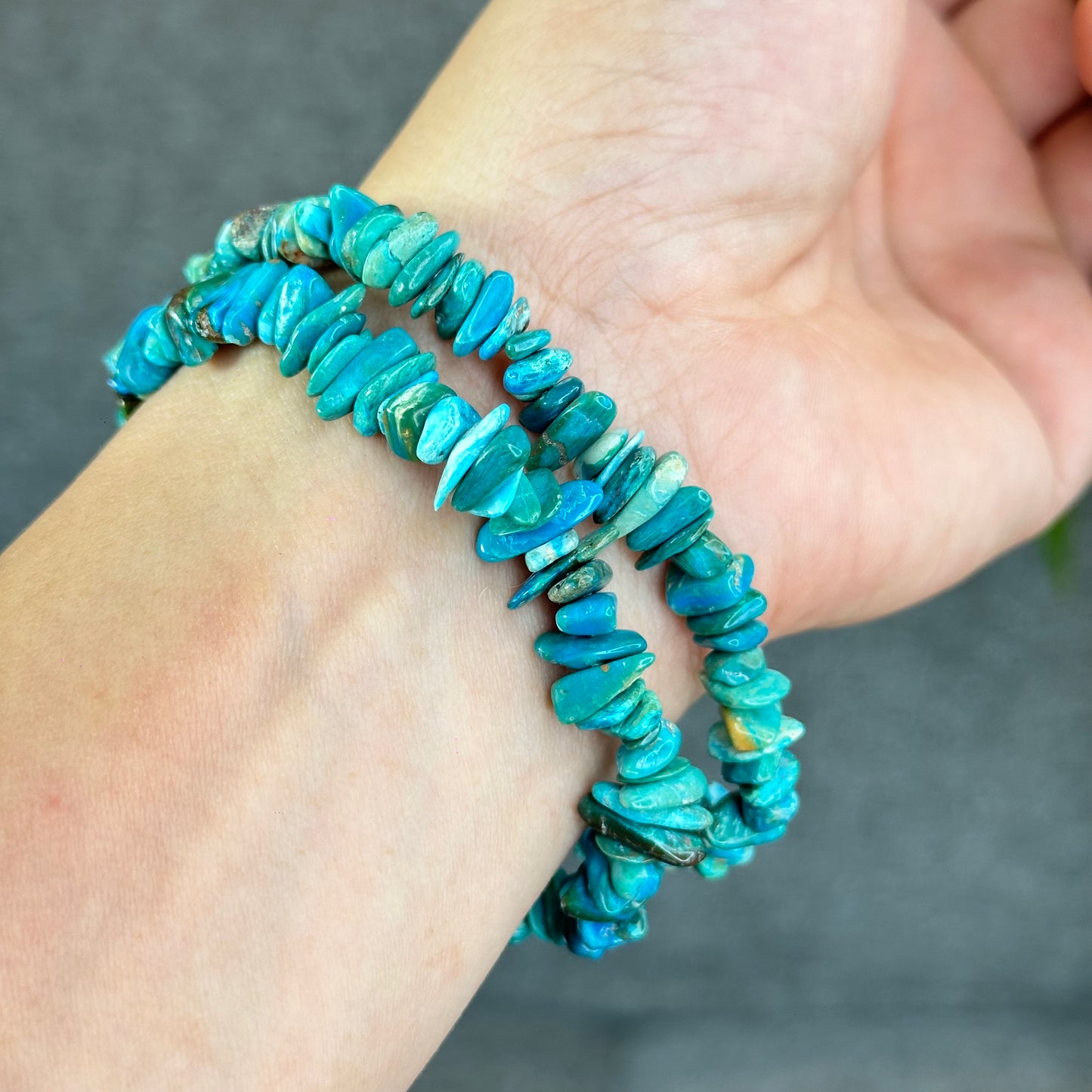 Natural Blue Opal Nugget Bracelet