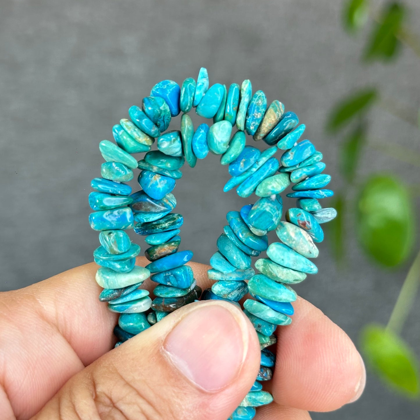 Natural Blue Opal Nugget Bracelet
