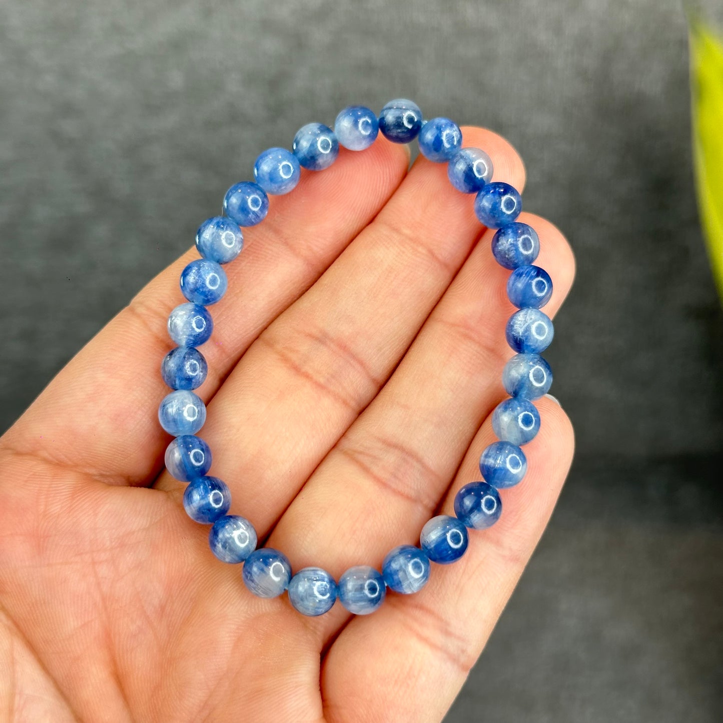 Natural Kyanite Bracelet 6.5 mm
