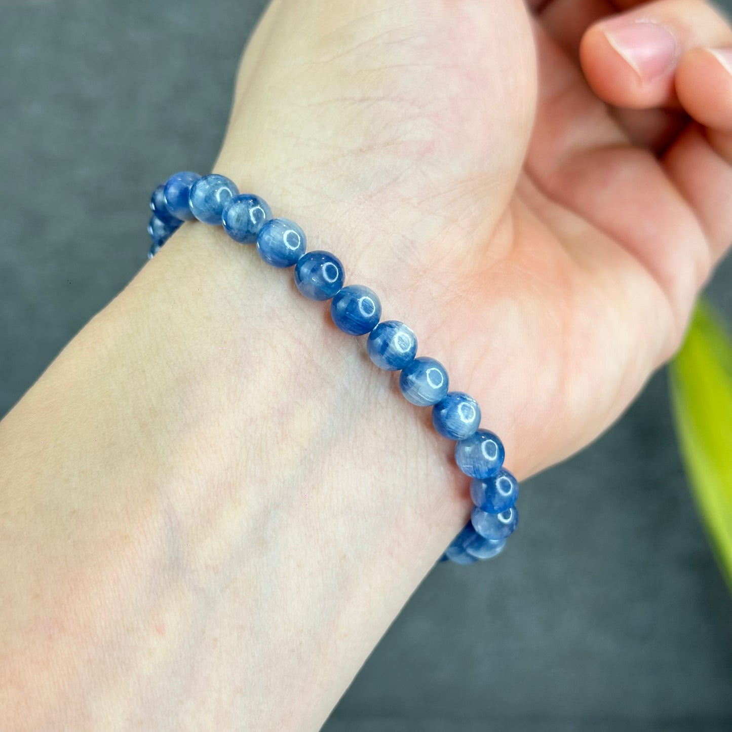 Natural Kyanite Bracelet 6.5 mm