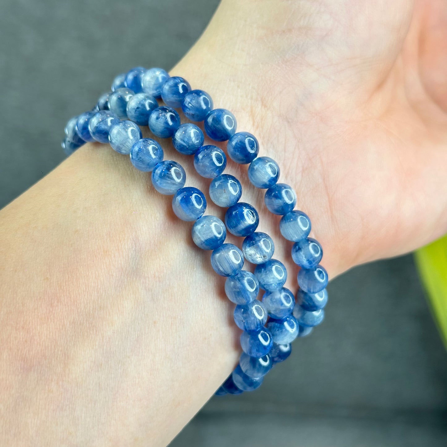 Natural Kyanite Bracelet 6.5 mm
