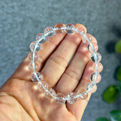 Clear Quartz Bracelet Size 9.5 mm