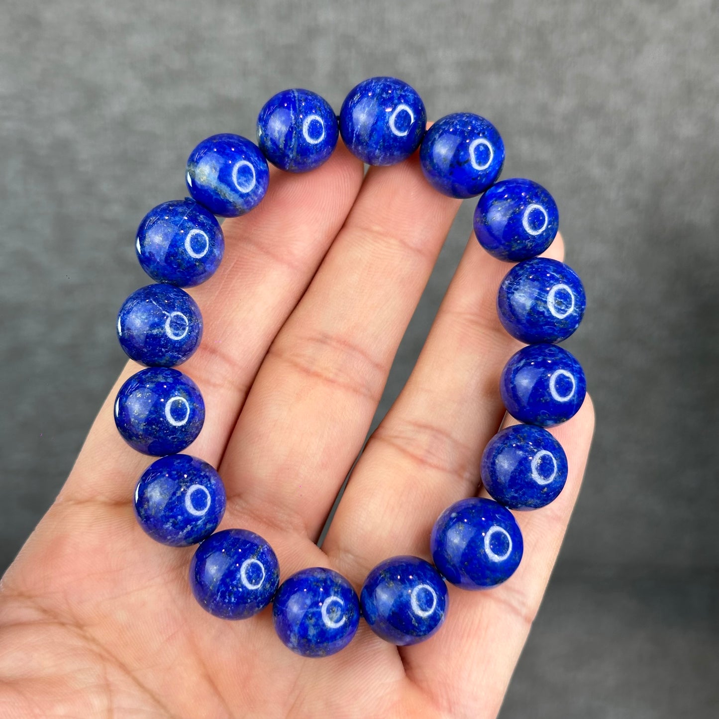 Natural Lapis Lazuli Bracelet Size 13 mm