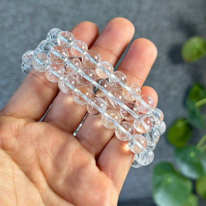 Clear Quartz Bracelet Size 9.5 mm