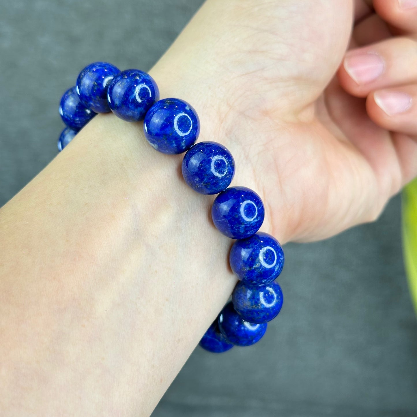 Natural Lapis Lazuli Bracelet Size 13 mm