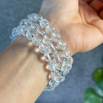 Clear Quartz Bracelet Size 9.5 mm