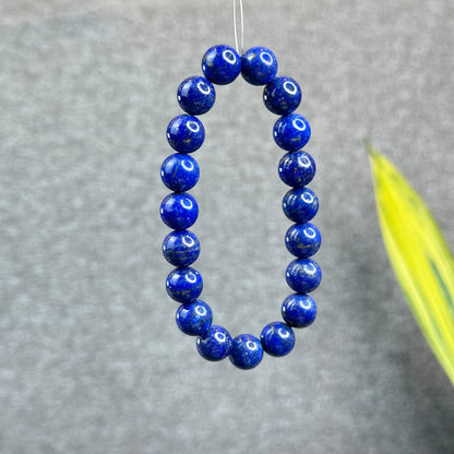 Natural Lapis Lazuli Bracelet Size 10.5 mm