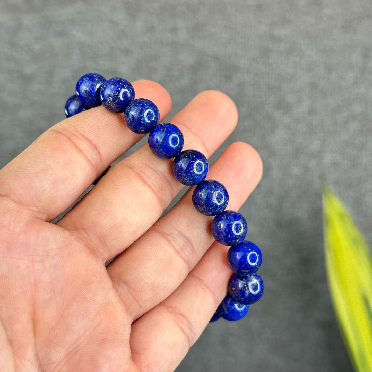 Natural Lapis Lazuli Bracelet Size 10.5 mm