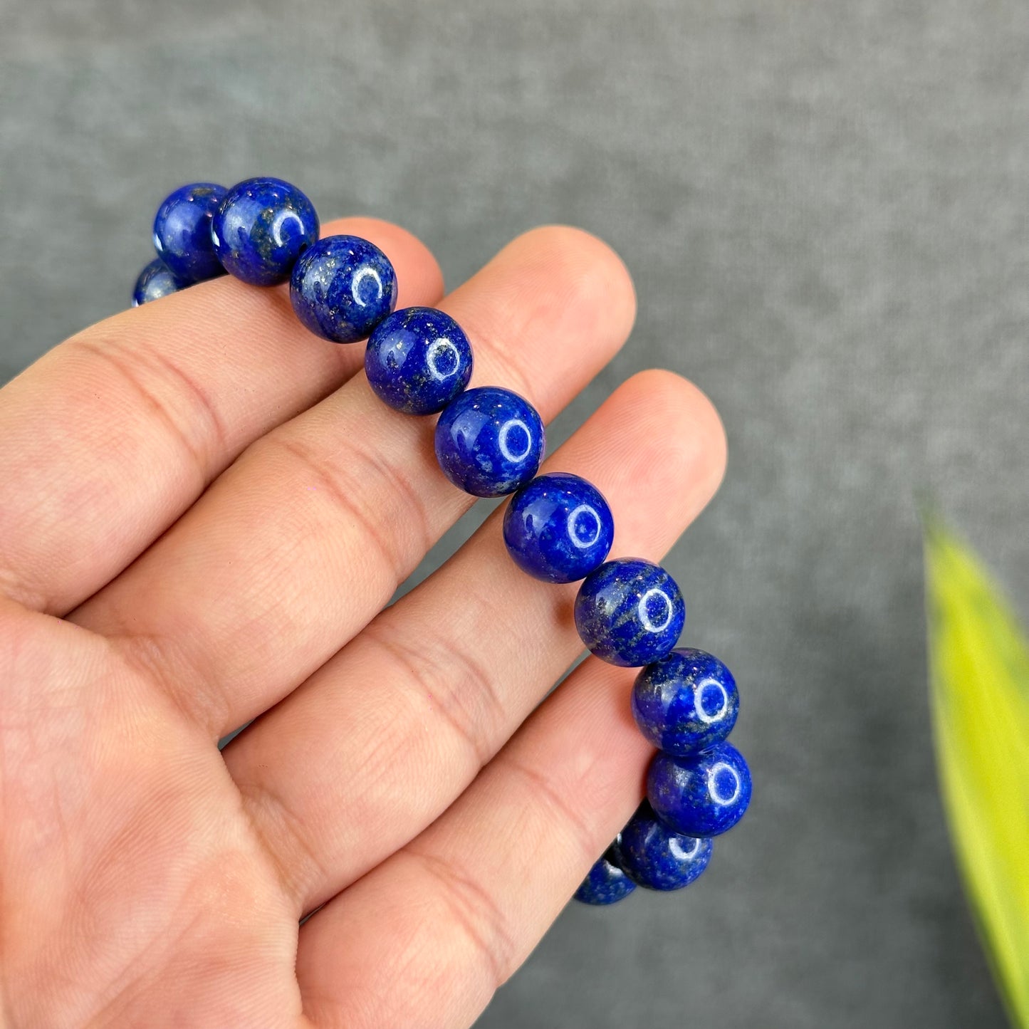 Natural Lapis Lazuli Bracelet Size 10.5 mm