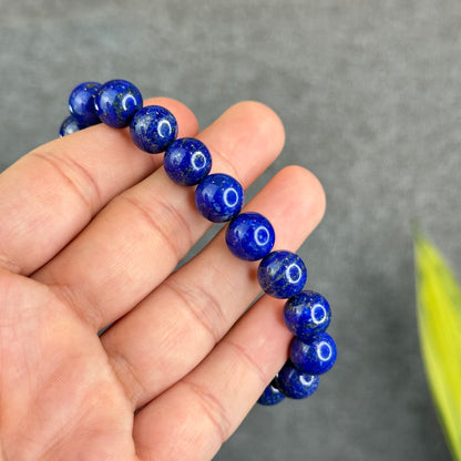 Natural Lapis Lazuli Bracelet Size 10.5 mm