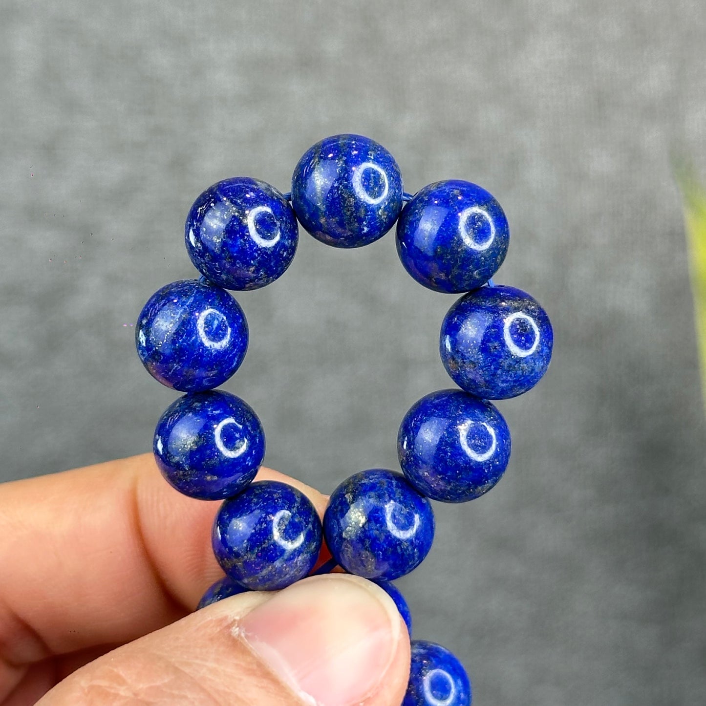 Natural Lapis Lazuli Bracelet Size 10.5 mm
