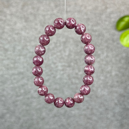 Natural Lepidolite Bracelet Size 10 mm