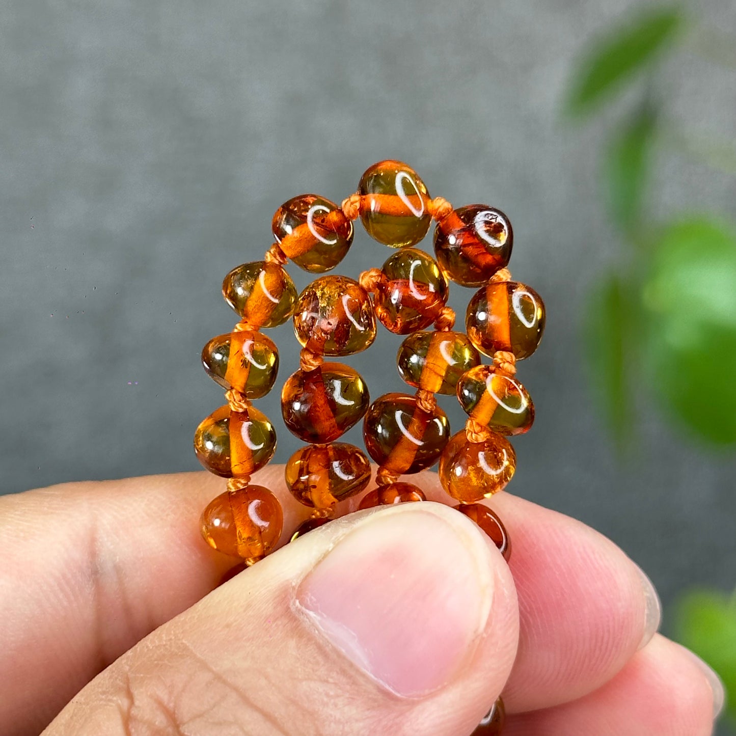 Natural Amber Necklace and Bracelet with Pendant for Kids