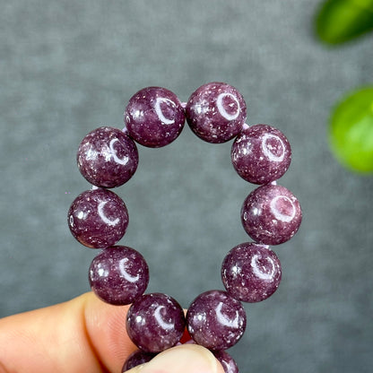 Natural Lepidolite Bracelet Size 10 mm