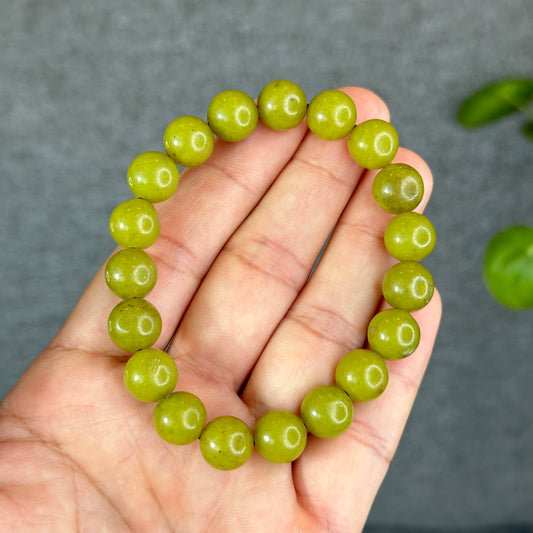 Natural Serpentine Bracelet Size 10 mm