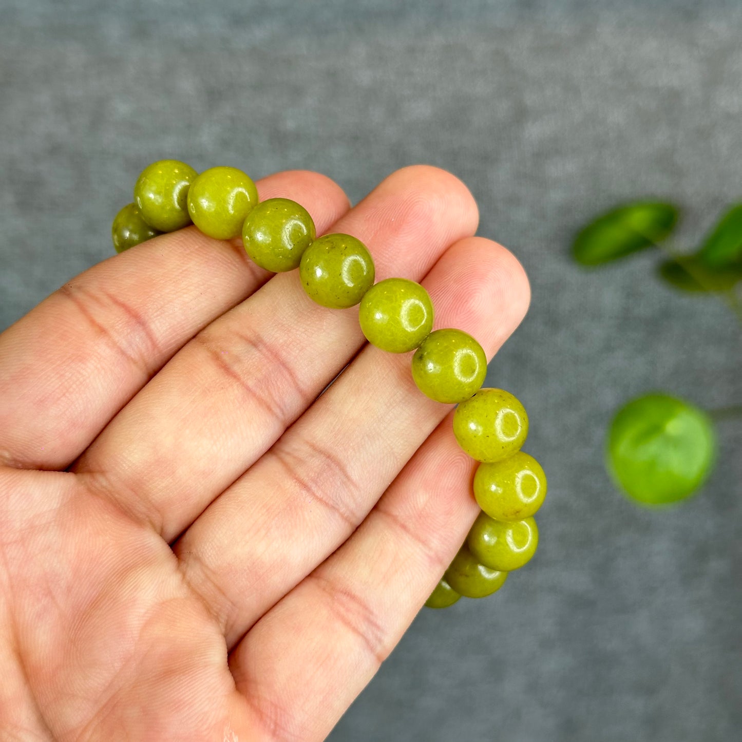 Natural Serpentine Bracelet Size 10 mm