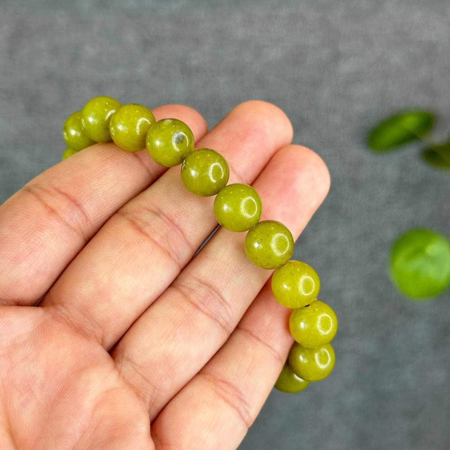 Natural Serpentine Bracelet Size 10 mm