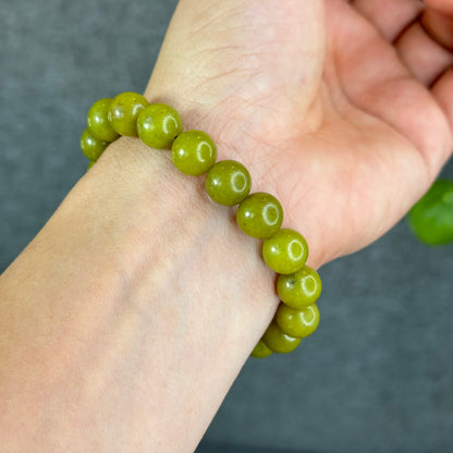 Natural Serpentine Bracelet Size 10 mm