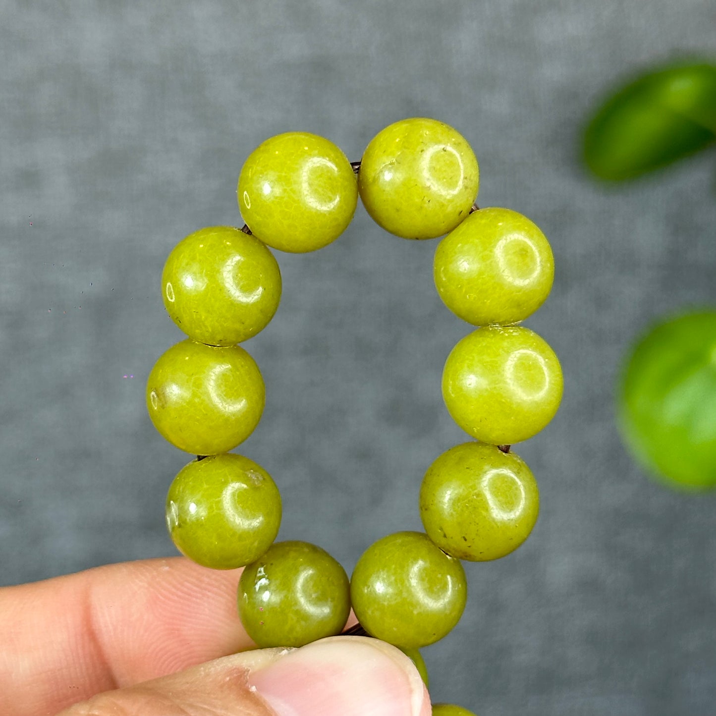 Natural Serpentine Bracelet Size 10 mm