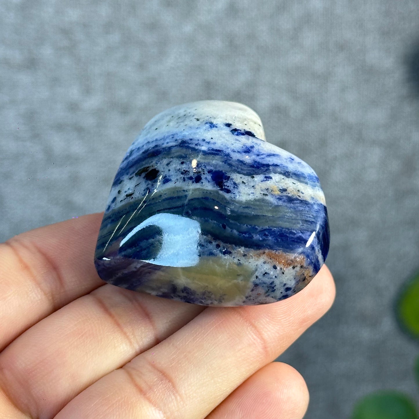 Blue Sodalite Heart Figurine