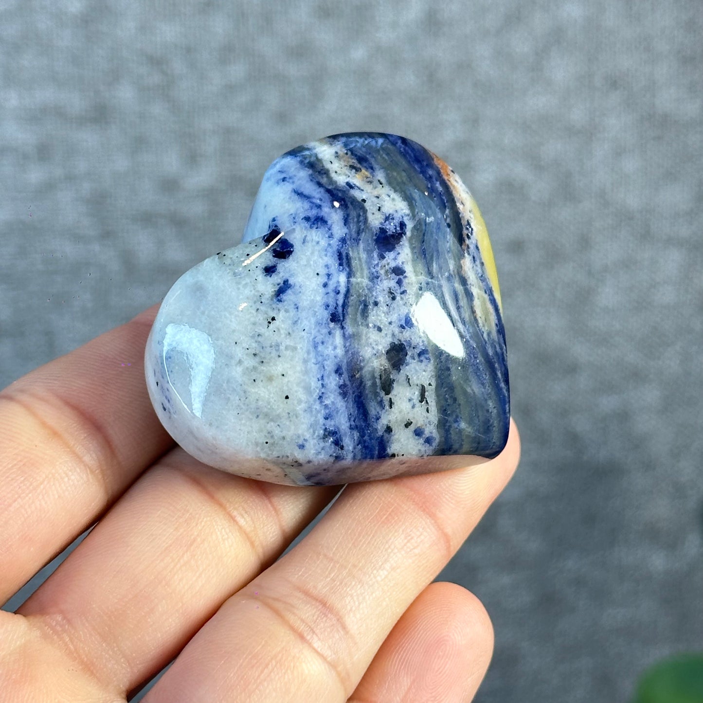 Blue Sodalite Heart Figurine