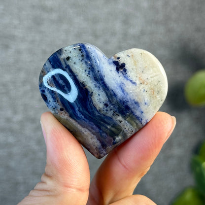 Blue Sodalite Heart Figurine