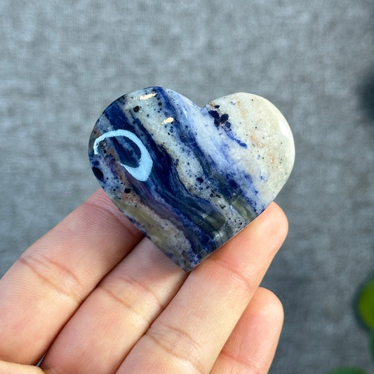 Blue Sodalite Heart Figurine