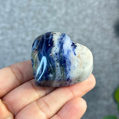 Blue Sodalite Heart Figurine